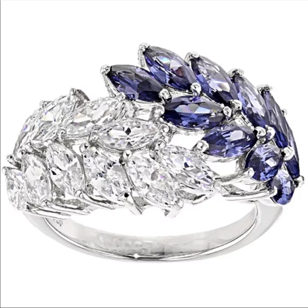 New Women’s 925 Silver Sapphire Ring